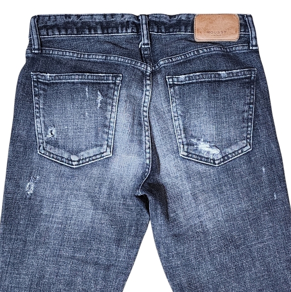 Moussy Glendele Distressed Ankle Denim Size 27 - Picture 7 of 14